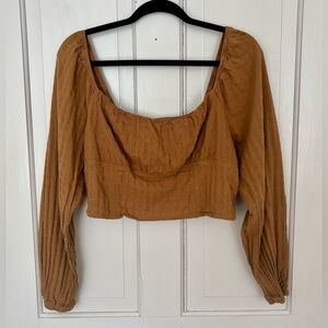 Wild Fable Long-Sleeved Crop Top Size XL